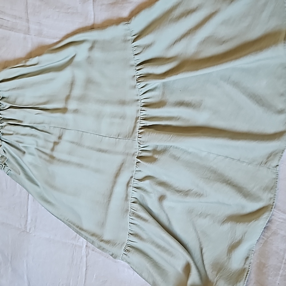 Anthropologie Moon River Layered Midi Sundress Smocked Short Sleeves Size Small - Picture 14 of 17
